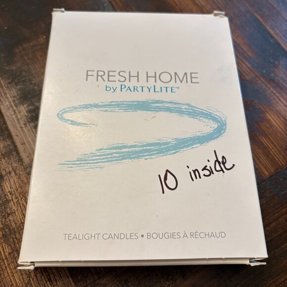 Partylite Fresh Home Tealight Candles ~ Fresh ~ 10 ~ V04870 - Picture 1 of 3